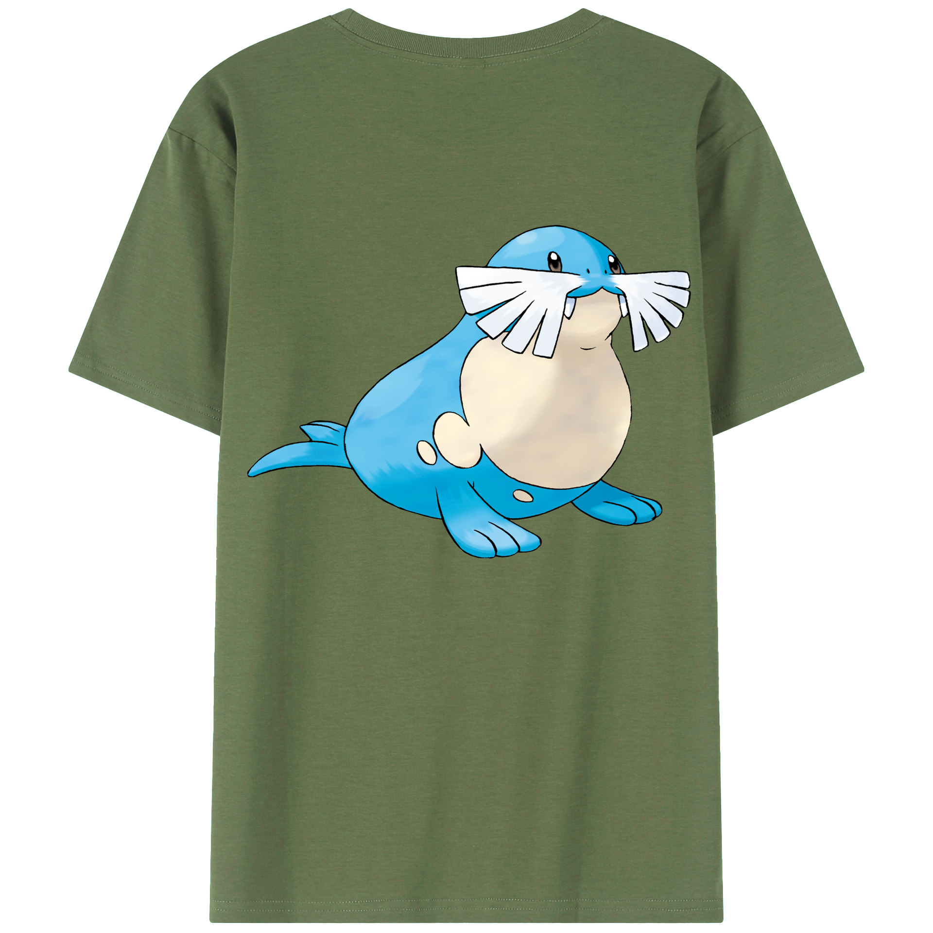 （画像用） ポケットモンスター Pokémon 綿100％ メンズ半袖Tシャツ（バックプリント） 通気性